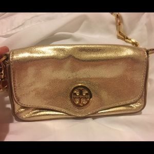 TORY BURCH gold chain Purse